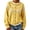 Yellow, variant on Sweater for Women Crew Neck Button Down Cardigan Fair Isle Knit Long Sleeve Relaxed Fit Casual Fall Pullover