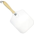 thumbnail image 1 of Aluminum Pizza Peel with Wood Handle 14-Inch x 12-Inch Kitchen Supply for Baking Homemade Pizza Bread, 1 of 6