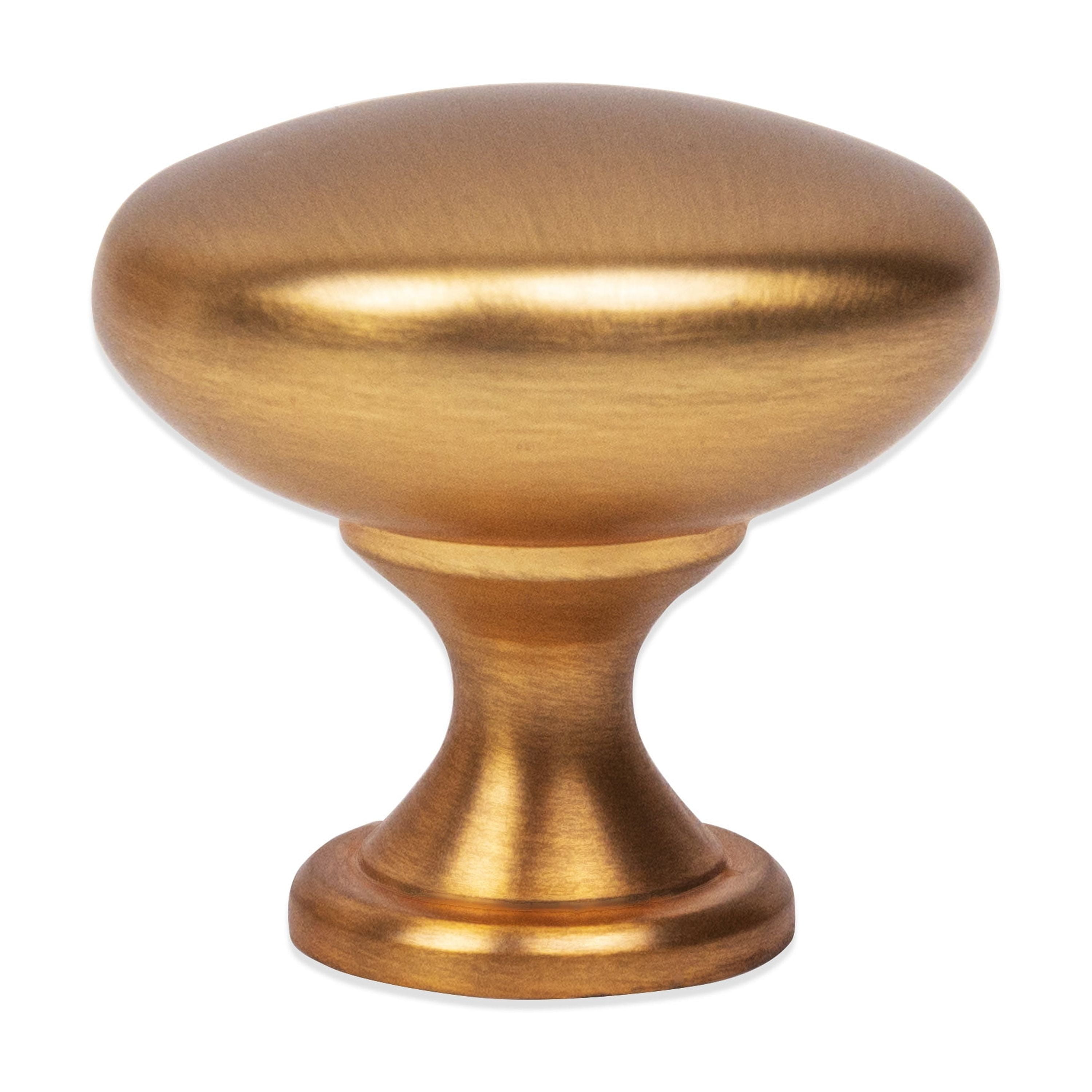 Better Homes & Gardens 1-3/16" (30mm) (4oz) Round Knob, Brushed Brass, 28 Pack