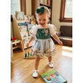 thumbnail image 3 of BemeyourBBs Baby Girls First Birthday Outfit 1st Birthday Party Dress Newborn Fairy Tulle Tutu Romper Dress Fly Sleeve Floral Embroidery Bodysuit Princess Party Cake Smash Dresses Headband, 3 of 9
