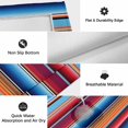 thumbnail image 6 of Mexican Style Outdoor Rug for Patio/Deck/Porch, Non-Slip Large Area Rug 6 x 9 Ft, Colorful Mexico Stripes Ombre Red Blue Indoor Outdoor Rugs Washable Area Rugs, Reversible Camping Rug Carpet Runner, 6 of 8