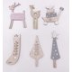 thumbnail image 1 of 2024 Accesorios de decoración del hogar navideño Decoración de mesa navideña rosa de madera Comprar, 1 of 3