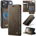 thumbnail image 1 of CaseMe Funda Tipo Billetera para iPhone 17 ProMax Compatible con Magsafe, 2 en 1 de Piel Sintética [Bloqueo RFID] Tarjetero Abatible con Soporte Magnético a Prueba de Golpes Desmontable, 1 of 10