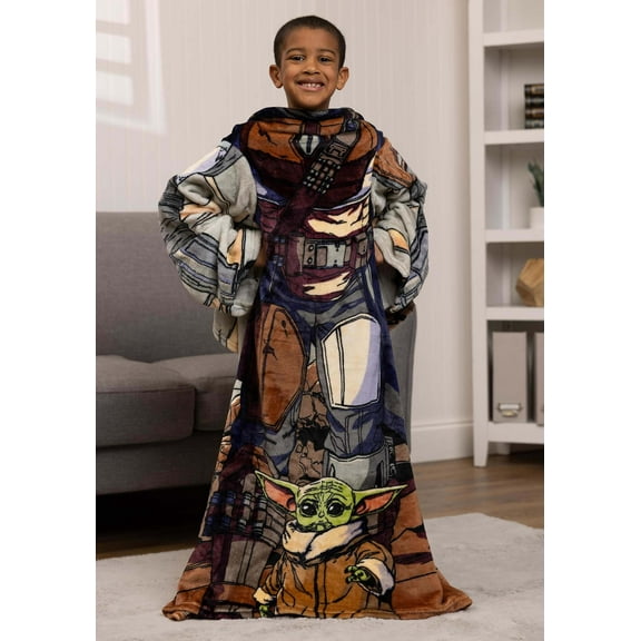 Star Wars The Mandalorian Comfy Throw, Youth, 48x48, 100% Polyester, Machine Wash, 1 Each