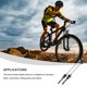 thumbnail image 5 of Kenally 1 par de bicicletas ZTTO, herramienta de pincho de bicicleta de montaña de Metal de liberación rápida, palanca profesional, accesorios de Herramientas y ferretería 100 mm/135 mm negro Kenally TO009167-01, 5 of 6