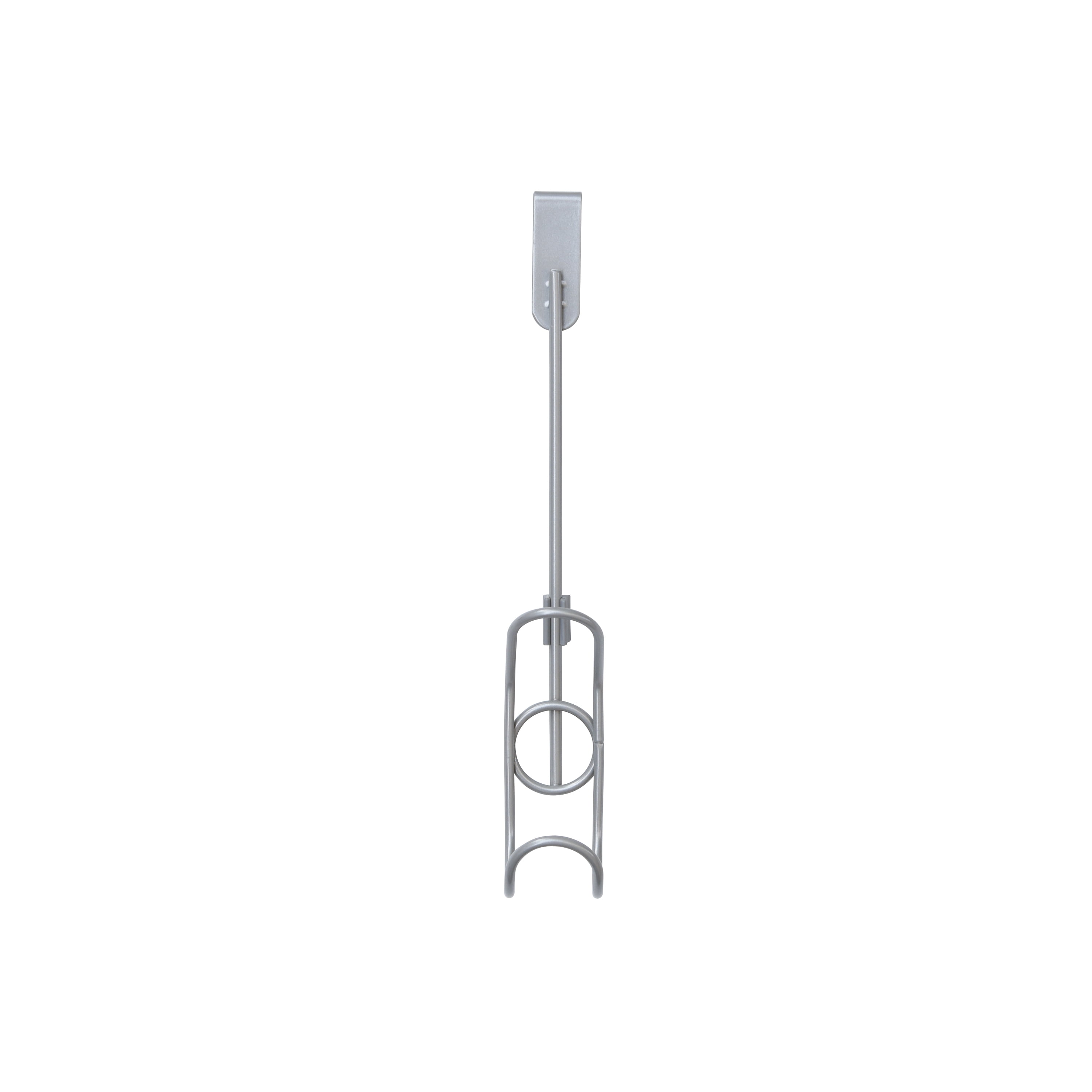 Mainstays Over-the-Door Single Hook, Metal Satin Nickel Finish