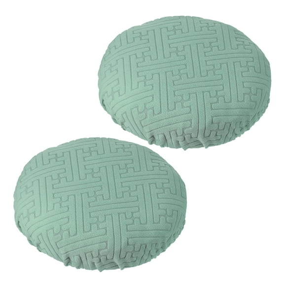 Uxcell Stool Covers Round, Elastic Bar Stool Cover Washable Stool Cushion Slipcover Stretchy Bar Chair Seat Cover Green 14"-18"