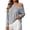 Gray, variant on Tops for Women Off Shoulder Long Sleeve Loose Yoga Cover Up Shirts, Casual Solid Relaxed Fit Lightweight Flowy Workout Daily Blouses