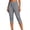 Dark Gray, variant on Women's Skinny Straight Leg Capris Pull On Stretch Button Closure Cropped Trouser Casual Office Work Capri Pants with Pockets