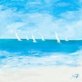 thumbnail image 2 of DeRice, Julie 15x15 Gold Ornate Wood Framed with Double Matting Museum Art Print Titled - Windjammer II, 2 of 4