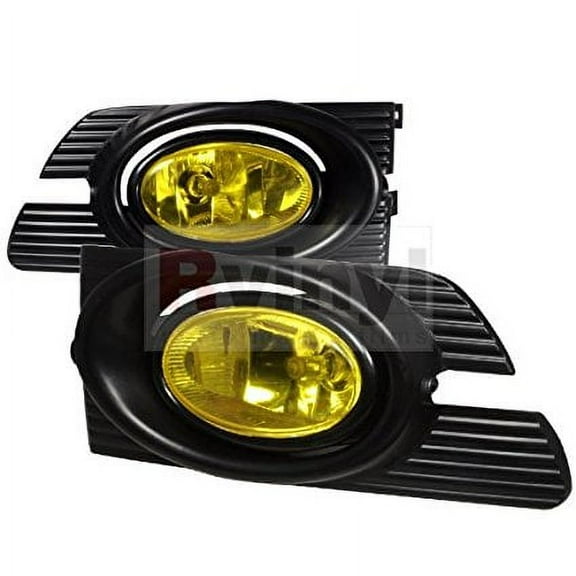 Spec-D Tuning OEM Style Fog Lights Honda Accord 2001 2002 Sedan - Yellow