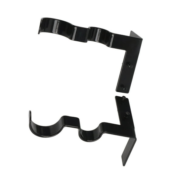 Ganchos para barra de cortina, 2 piezas Barra de cortina doble Soporte para barra de cortina doble Soportes para barra doble Fiel a su promesa