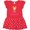 Red with Polka Dots, variant on Inktastic Future Lacrosse Star Girl Girls Toddler Dress