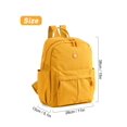 thumbnail image 4 of Deago Small Nylon Backpacks for Women Water Resistant Backpack Purse School Bag Casual Lightweight Shopping Travel Daypack, Yellow, 4 of 9