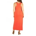 thumbnail image 2 of 24seven Comfort Apparel Plus Size Racerback Maxi Dress, 2 of 4