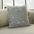 thumbnail image 4 of Nourison Luminescence Metallic Splash Lt Grey Decorative Throw Pillow , 18" x 18", 4 of 5