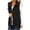 Black, variant on Women's Casual Cargo Vest Zip Up Sleeveless Drawstring Waist Utility Waistcoat Multi Pockets Outdoor Travel Layering Gilet Jacket White