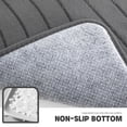 thumbnail image 5 of Bathroom Rug Sets 3 Piece,Non Slip Bath Mat Set with U-Shaped Toilet Rug,Super Absorbent Memory Foam Bathroom Floor Mats for Shower,Tub,Toilet,Gray, 5 of 6