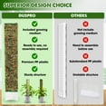 thumbnail image 4 of DUSPRO D-Shaped Plastic Moss Poles for Climbing Plants Monstera Stackable Moss Pole for Plants Moss Plant Pole Handmade Moss Stick for Indoor Plants Grow Upward 2 Pack 16.5 inches, 4 of 5