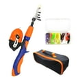 thumbnail image 3 of Juego combinado de caña de pescar para niños caña telescópica y carrete perfecl naranja, 3 of 8