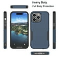 thumbnail image 2 of for iPhone 15,15 Pro,15 Plus,15 Pro Max Case,Heavy Duty Shockproof Dual Layer Rugged Full-Body Protective Phone Cover,2 in 1 Silicone Rubber Phone Case for iPhone 15 Pro 6.1" - Blue 2023, 2 of 6