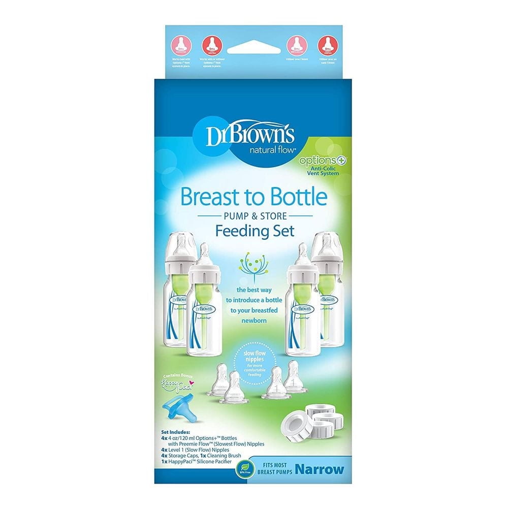 dr brown's breast to bottle feeding set