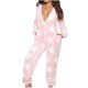 thumbnail image 1 of Pijama de Una Pieza Para Mujer, Ropa de Dormir Acolchada Con Cremallera Y Capucha Informal A La Moda, Mono Con Estampado de Estrellas, Ropa de Casa Odeerbi ODB120676, 1 of 6