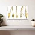 thumbnail image 2 of Elephant Stock Champagne Streams Wall Art - Horizontal Canvas Wall Art - Living Room Wall Decor - Food And Drink Canvas - White And Yellow Decor - 12" x 8", 2 of 8