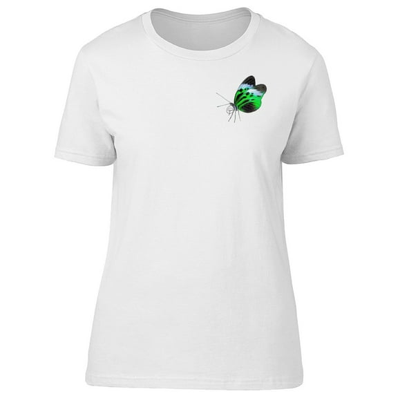 Green Colorful Butterfly, Pocket Tee Men's -Image by Shutterstock