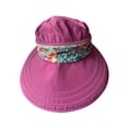 thumbnail image 4 of Sombrero de sol para mujer, cómodo, moderno, plegable, con cuello Púrpura, 4 of 9