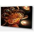 thumbnail image 2 of Art Numérique Fleur Fractale Orange Foncé - Impression sur Toile Florale, 2 of 3