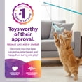 thumbnail image 3 of SmartyKat Frisky Flyer, Interactive Cat Toy, Extendable and Retractable Wand with Feathers, 3 of 13