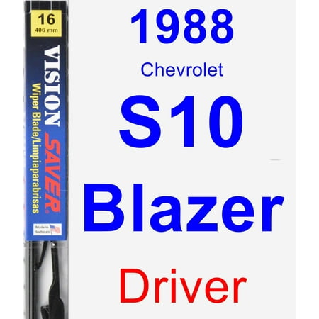 - 1988 Chevrolet S10 Blazer Driver Wiper Blade - Vision Saver