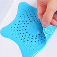 thumbnail image 5 of 4 Uds drenaje de cocina recogedor de pelo tapón de baño fregadero Protector de baño cubierta de silicona filtro colador de lavabo trampa de ducha (azul), 5 of 5