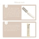 thumbnail image 5 of Minnieouse Peine de afeitar para el cabello, dispositivo de corte de cabello multiusos, accesorios profesionales Unisex para el afeitado del cabello, Cuidado del cabello Beige Minnieouse CE012040-03B, 5 of 6