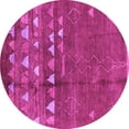 thumbnail image 1 of Ahgly Company Indoor Round Solid Pink Modern Area Rugs, 8' Round, 1 of 4