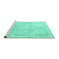 thumbnail image 2 of Ahgly Company Machine Washable Indoor Rectangle Persian Turquoise Blue Traditional Area Rugs, 8' x 12', 2 of 4