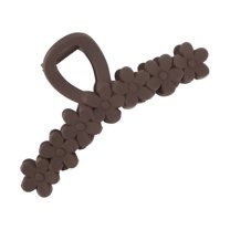 1 Pc Fashion Large Floral Hair Clips for Women for Girls 5.12"x2.56"x1.97" Brown