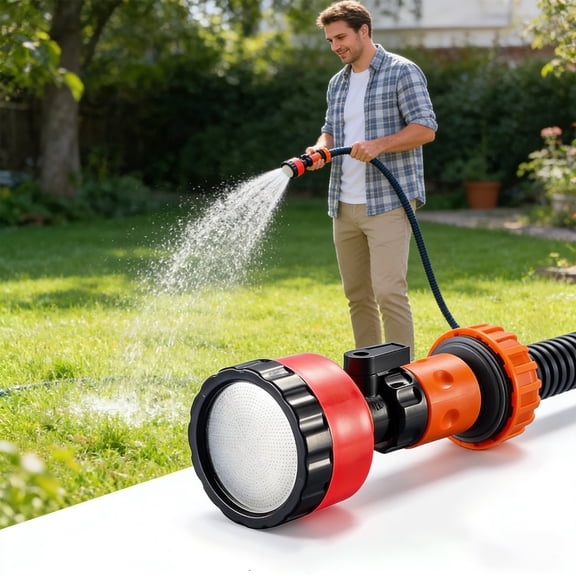 Multi-Purpose Garden Hose Nozzle, High Pressure 7-Mode Spray Head for Watering Plants & Lawn Care