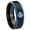 Black And Blue Step Edge, variant on Angry Baseball Gray High Polish Dome Tungsten Promised Ring 10MM