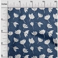 thumbnail image 1 of oneOone Rayon Navy Blue Fabric Florals Sewing Material Print Fabric By The Yard 56 Inch Wide, 1 of 4