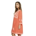 thumbnail image 2 of Riviera Sun Women's Tunic Dress - Bohemian Style Beachwear for Comfortable and Stylish Summer Days (Coral, Medium), 2 of 2
