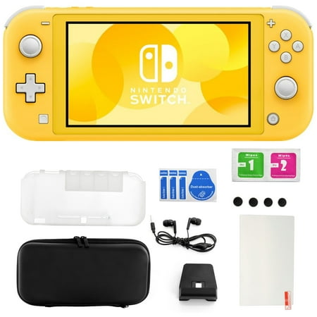 Nintendo Switch Lite in Yellow with 11 in 1 Accessories Kit