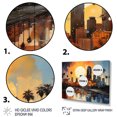 thumbnail image 3 of Designart "Urban Miami s Palms A Tropical Oasis II" Cityscapes Floater Framed Canvas Wall Art, 3 of 7