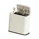thumbnail image 2 of Cubo de basura delgado para baño con tapa Cubo de basura para baño Cubo de basura Cubo de basura para sala de estar Tocador Cocina del hogar blanco negro, 2 of 9