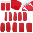 thumbnail image 2 of GOOHOCHY 1 hoja / 20 piezas de color sólido adhesivo para decoración de uñas con encanto calcomanía de uñas decoración DIY accesorio de manicura para mujeres y niñas (rojo), 2 of 7