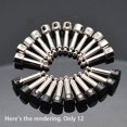 thumbnail image 3 of 12Pcs DIY Strait Audio Solderless 6.35 Mono Plug Solder Free Plug Guitar Effect Connector Chrome Black, 3 of 6
