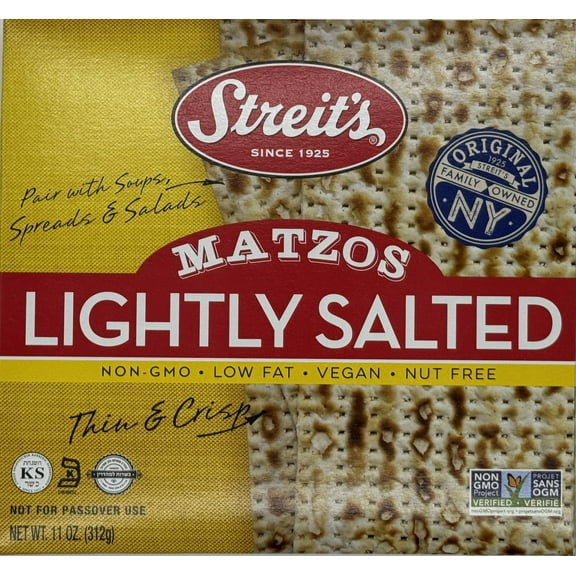 Streit's Lightly Salted Matzos, 11 oz