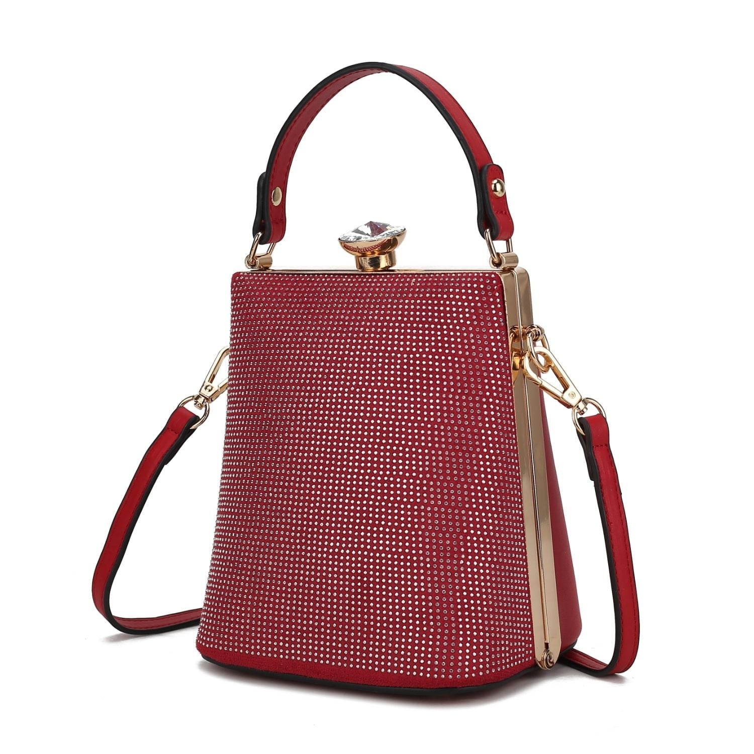 TeresaCollections - Rivets Women Shoulder Bags Bucket Bag Large Capacity  Cotton Handbags Big Tassel