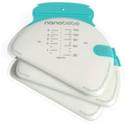 Nanobebe 50-pack 5 oz. Breast Milk Storage Bags - Fast Freezing & Thawing